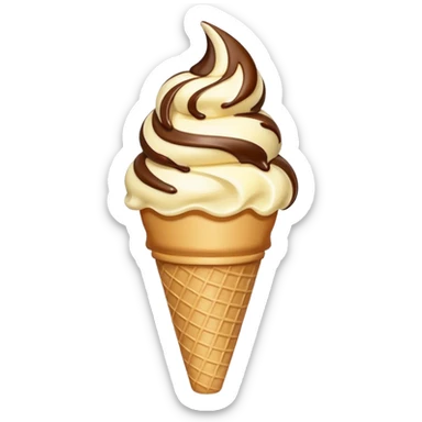 Icecream in a cone  sticker