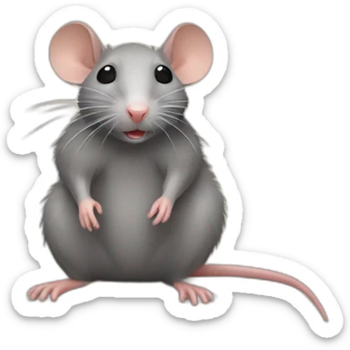 Rat sur un rat sticker