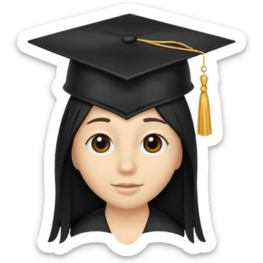 graduation cap skills sticker