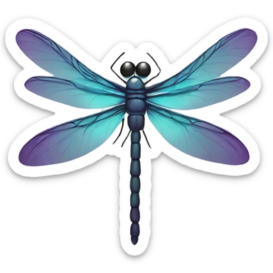 Spiritual dragonfly sticker