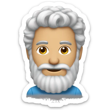 Un homme maghrébin aux cheveux très très courts avec une barbe naissante sticker