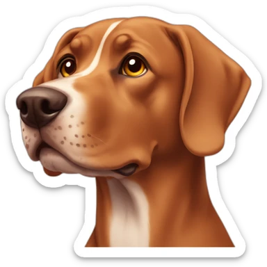 A viszla dog  sticker