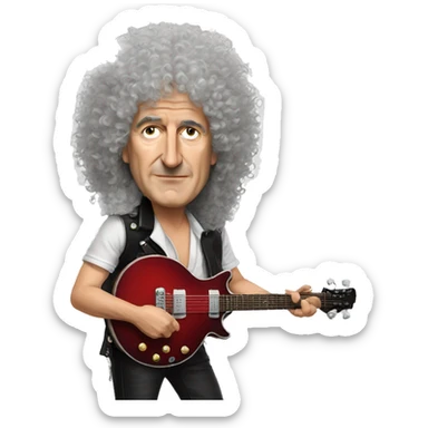 Brian May sticker