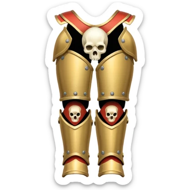 bone leg armor sticker