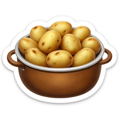 Cooked potatoes  sticker