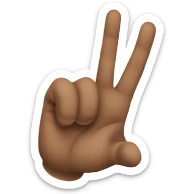 hand generate hook em horns sticker