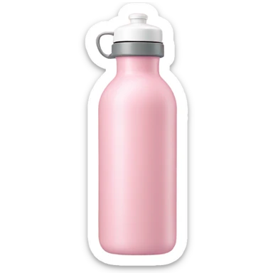 Light pink water bottle with handle sticker