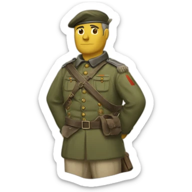 Dirigeant allemand guerre sticker