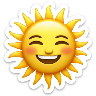 Sun shining  sticker