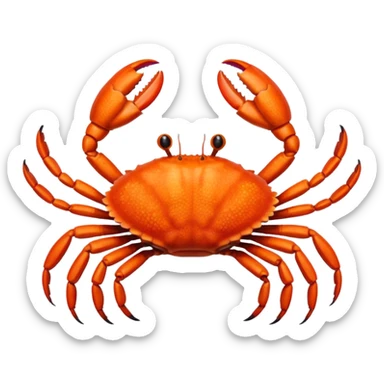 Eight legged crab sticker