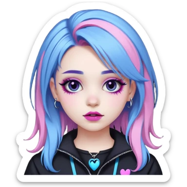 pastel goth sticker