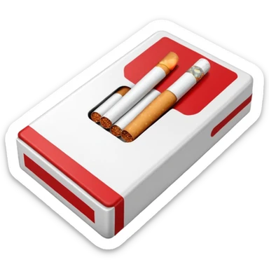 A pack of cigarettes sticker