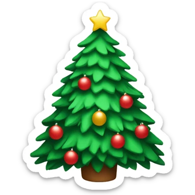 Christmas tree sticker