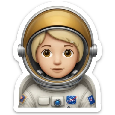 astronaut suit character sticker