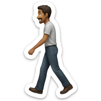 the guy goes to the right sticker