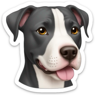 pit bull lab mix sticker