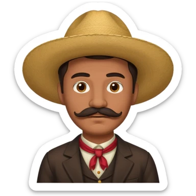 1900's mexican male sticker