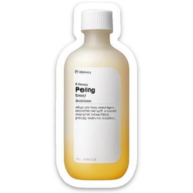 the ordinary peeling solution bottle with label sticker