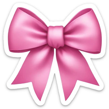 pink bow sticker