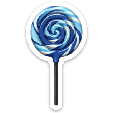 i want dark blue and black lollipop with black stick sticker
