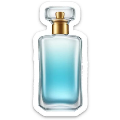 Perfume glass bottle  sticker