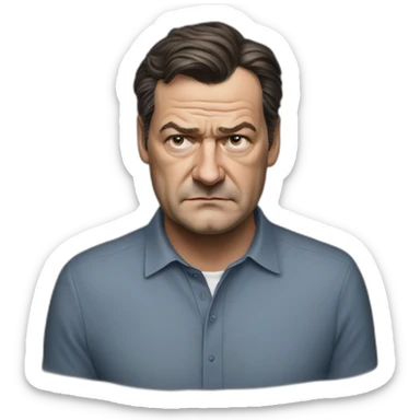 Markus Söder hyperrealistic sad sticker