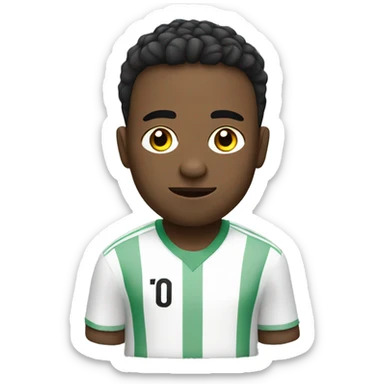 jugando futbol sticker