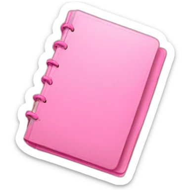 pink diary sticker