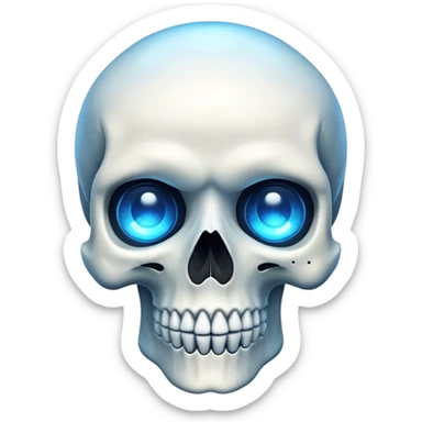 Skull eyes popping  sticker
