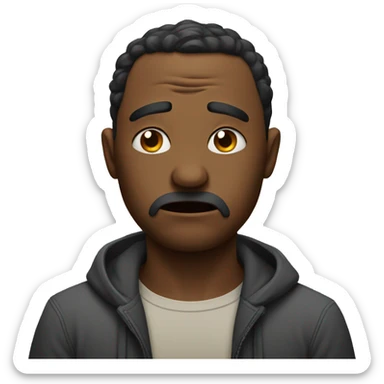 Unhappy man out of love  sticker