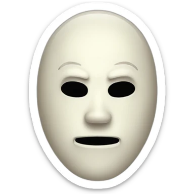 scary movie mask sticker