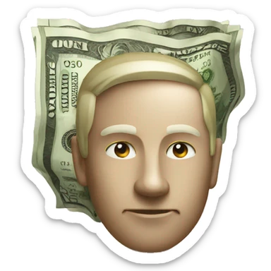 cash in rupees sticker