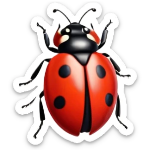  file folder with ladybug picture  sticker