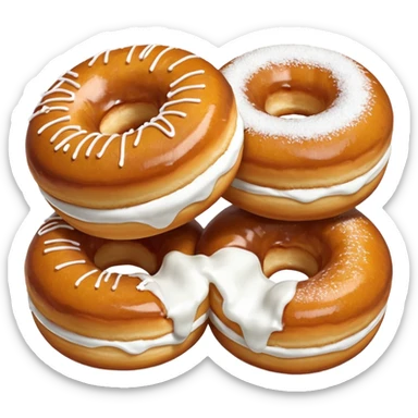 Filled Jam Donut Bombs sticker