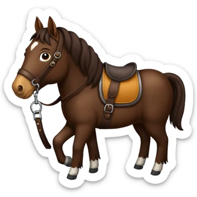 Horse crop sticker