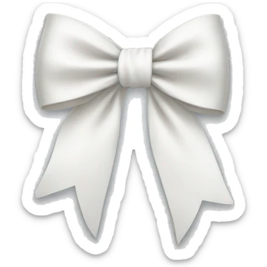 white bow sticker