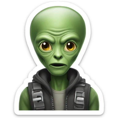 locked in alien sticker