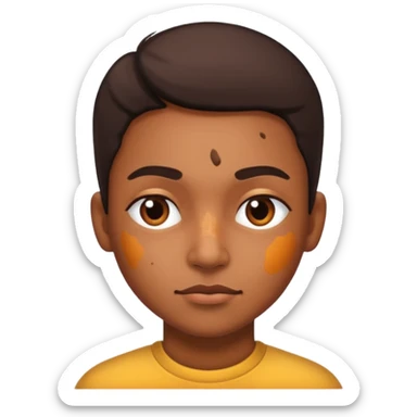 Bombastic side eye with hyperpigmentation  sticker