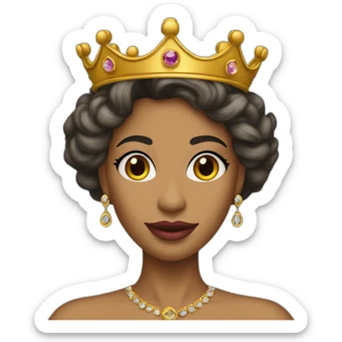 Queen Tamar of Georgia in a crown sticker