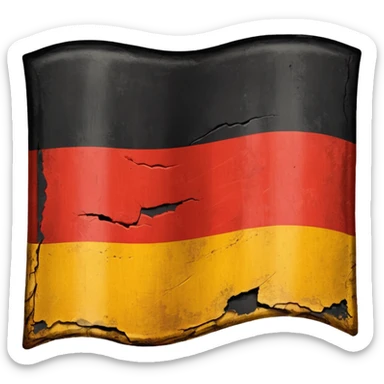 German flag 1945 year  sticker