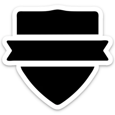 team emblem in a static, bold, geometric style sticker