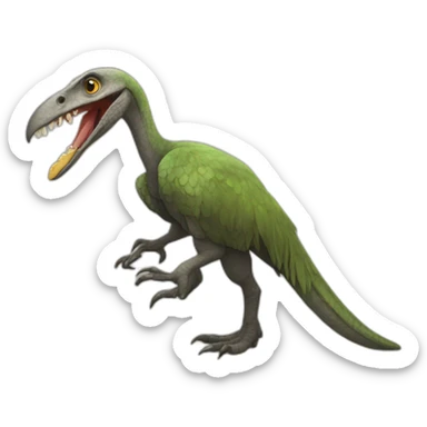 utharaptor qui mange un dodo sticker