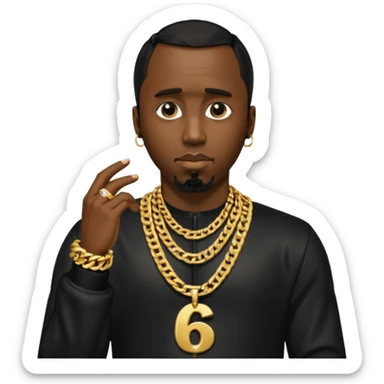 P Diddy doing 67 sticker