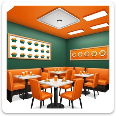 Wingstop restaurant  sticker