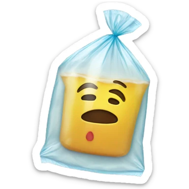 drink in a plastic bag  sticker