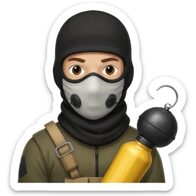 Russel from F1 Mercedes Team as a terrorist from csgo sticker