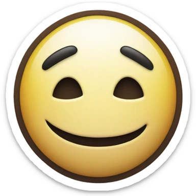 Smiley face with squinted eyes sticker