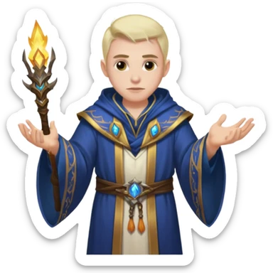 Male Mage World of Warcraft sticker
