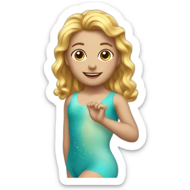 Sirène gymnaste sticker