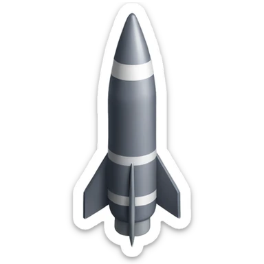 missile isometric sticker